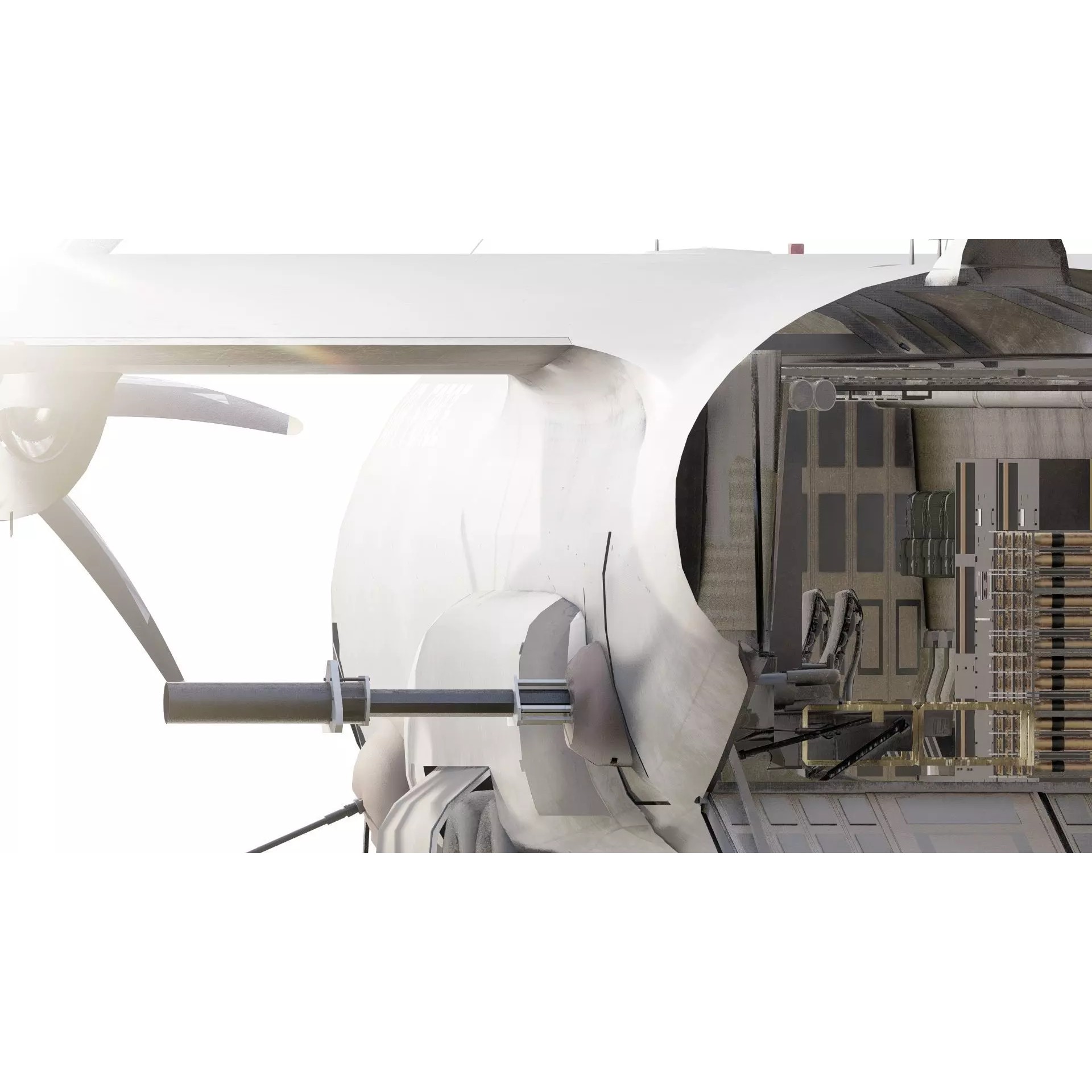 AC130 Gunship - Game-Ready 3D Model - View 7