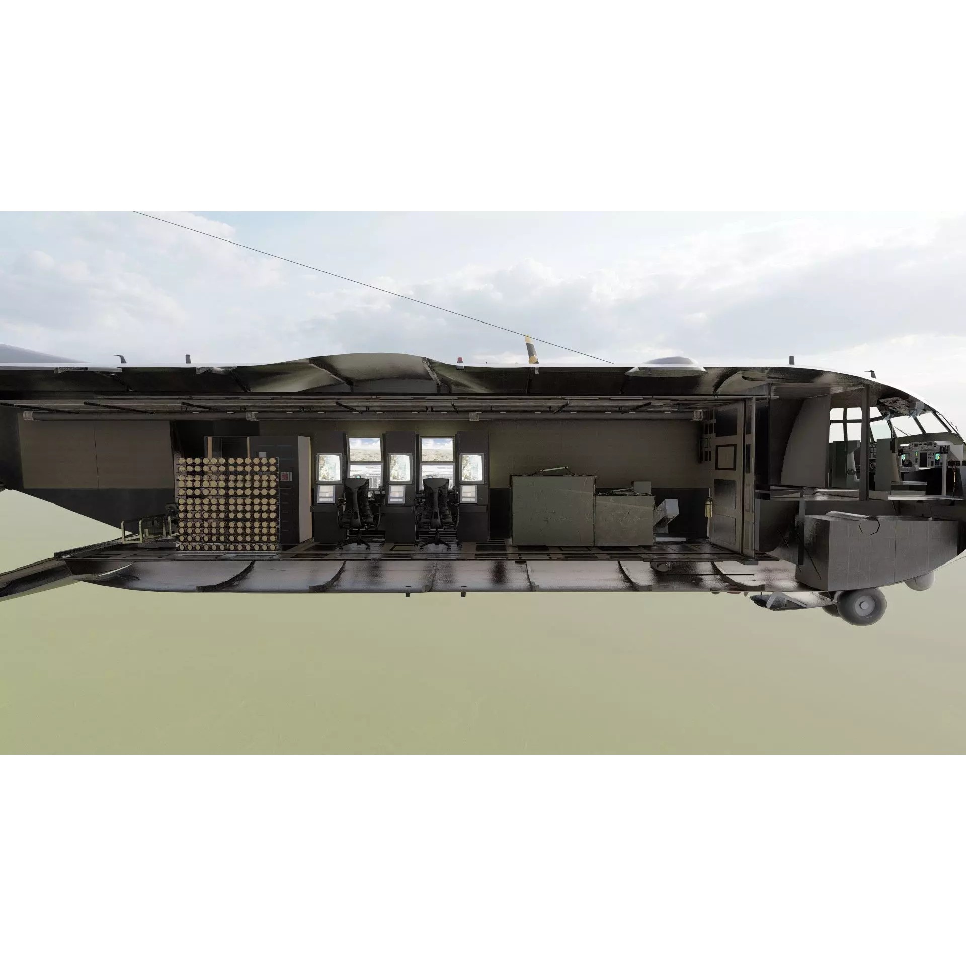 AC130 Gunship - Game-Ready 3D Model - View 9