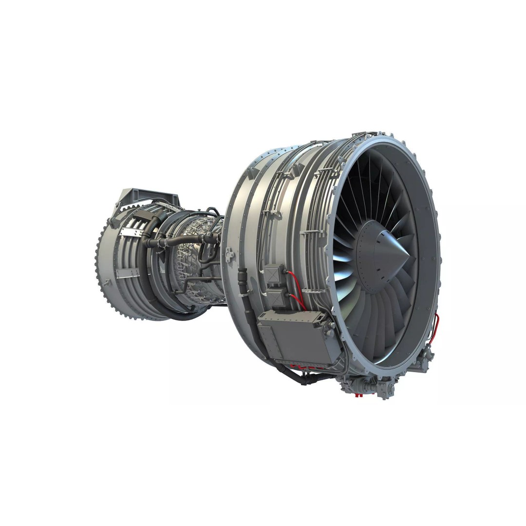 CFM56 Turbofan Aircraft Engine 3D Model – High Detail PBR Asset, FBX, OBJ - View 2