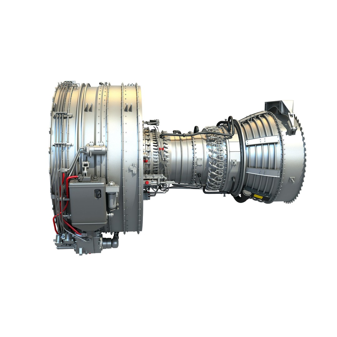 CFM56 Turbofan Aircraft Engine 3D Model – High Detail PBR Asset, FBX, OBJ - View 5