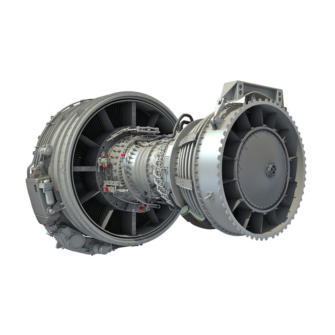 CFM56 Turbofan Aircraft Engine 3D Model – High Detail PBR Asset, FBX, OBJ - View 7