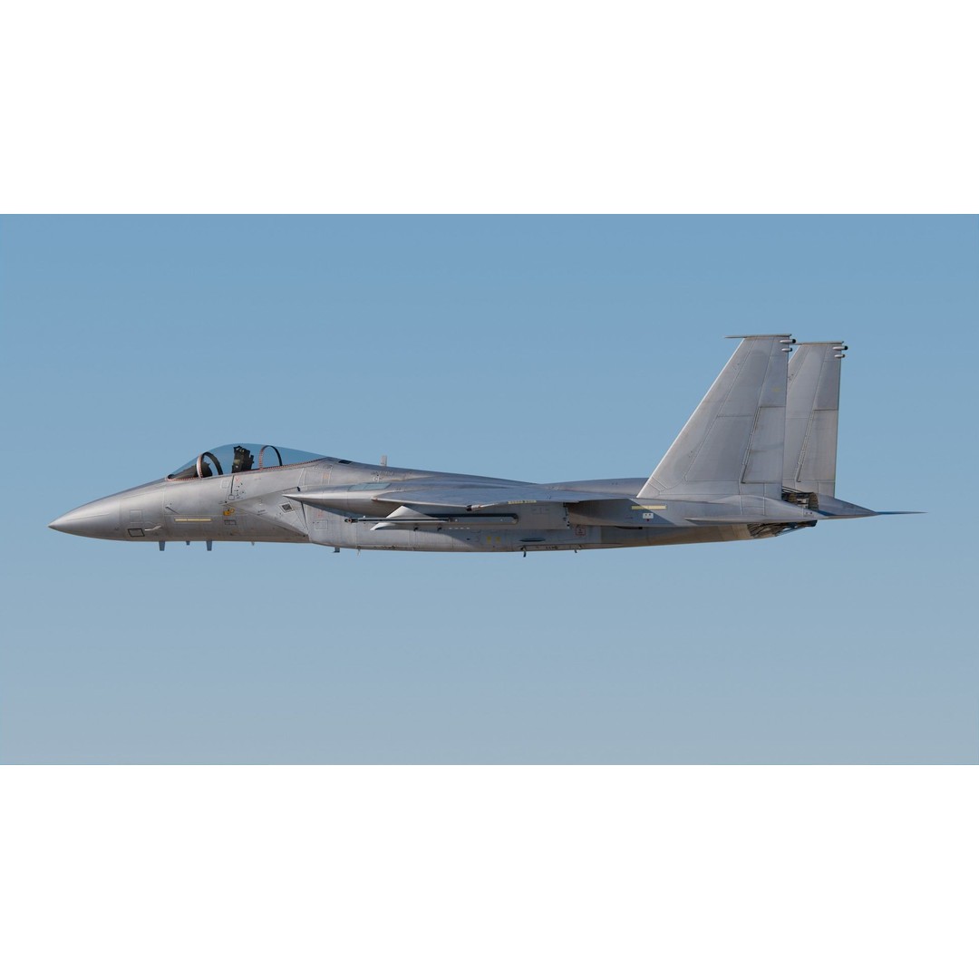 Mitsubishi F-15J 3D Model – High Poly Military Aircraft, FBX, PBR Textures