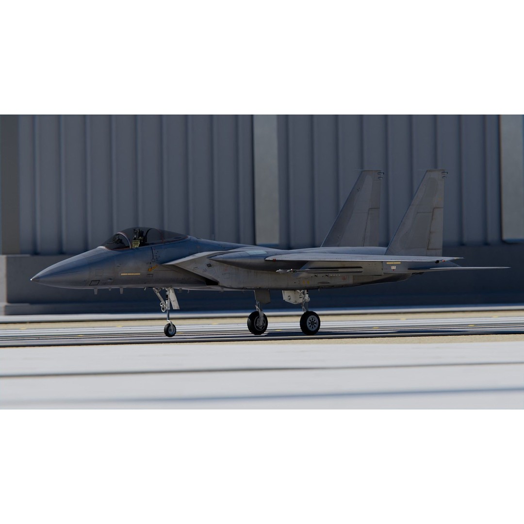 Mitsubishi F-15J 3D Model – High Poly Military Aircraft, FBX, PBR Textures - View 3