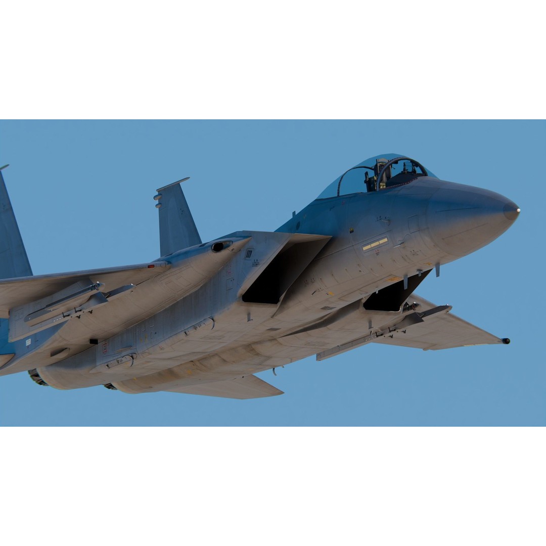 Mitsubishi F-15J 3D Model – High Poly Military Aircraft, FBX, PBR Textures - View 7