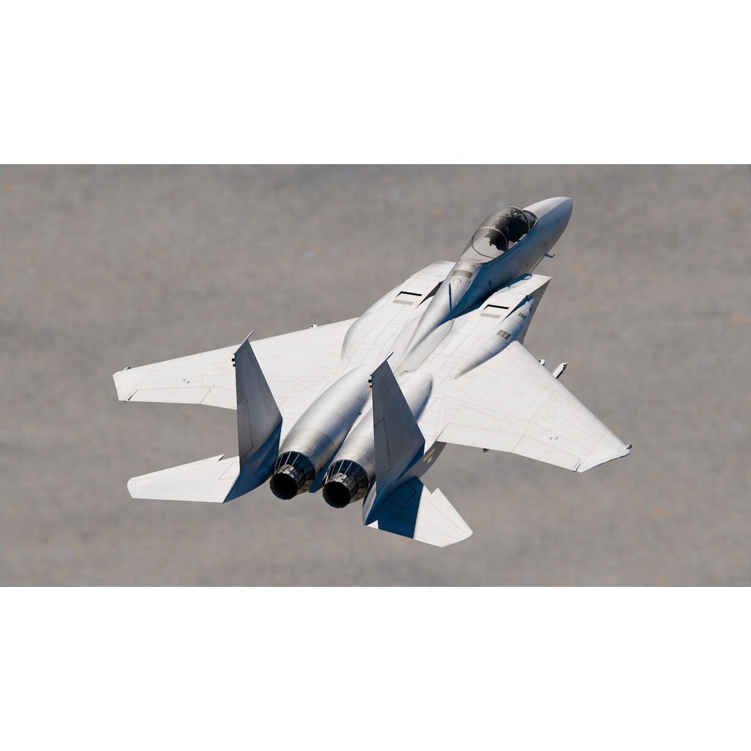 Mitsubishi F-15J 3D Model – High Poly Military Aircraft, FBX, PBR Textures - View 8