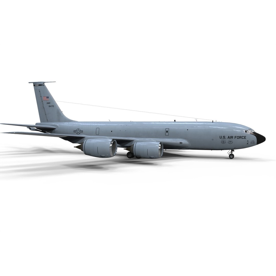 Boeing KC-135 Stratotanker 3D Model – Military Aircraft, PBR Textures, FBX - View 10