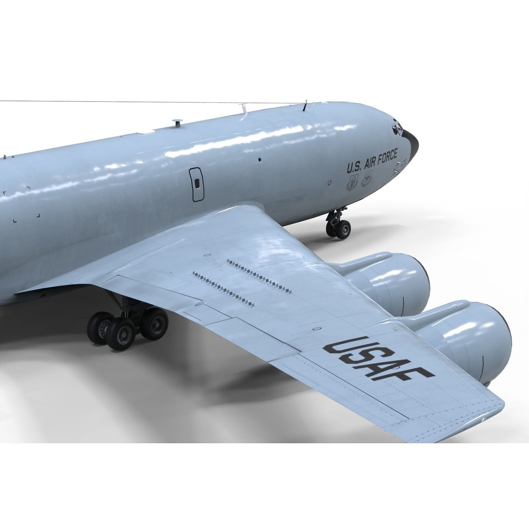 Boeing KC-135 Stratotanker 3D Model – Military Aircraft, PBR Textures, FBX - View 12