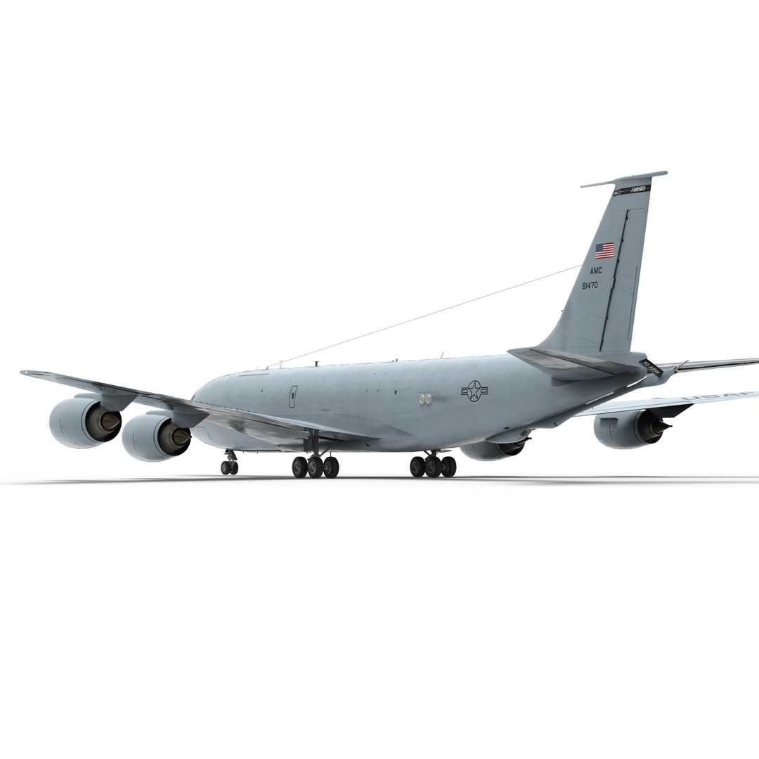 Boeing KC-135 Stratotanker 3D Model – Military Aircraft, PBR Textures, FBX - View 15