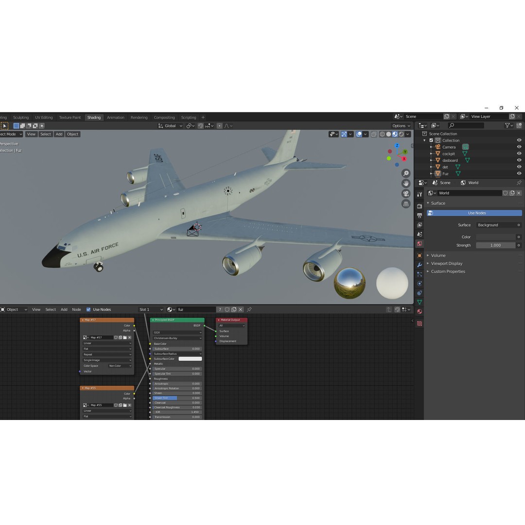 Boeing KC-135 Stratotanker 3D Model – Military Aircraft, PBR Textures, FBX - View 20