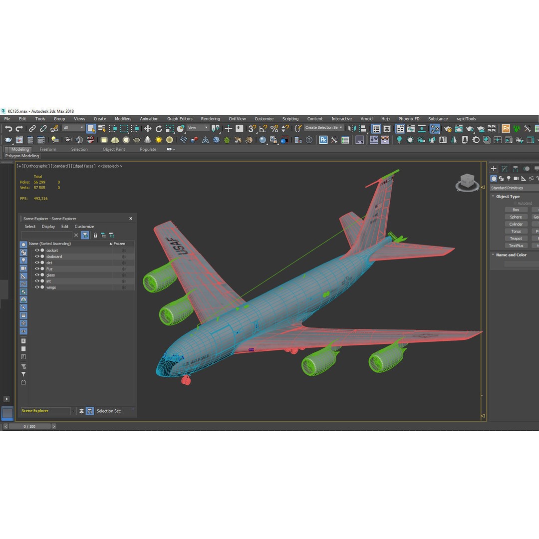 Boeing KC-135 Stratotanker 3D Model – Military Aircraft, PBR Textures, FBX - View 21