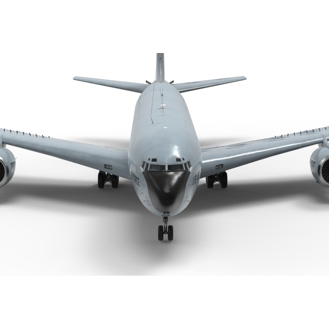 Boeing KC-135 Stratotanker 3D Model – Military Aircraft, PBR Textures, FBX - View 4