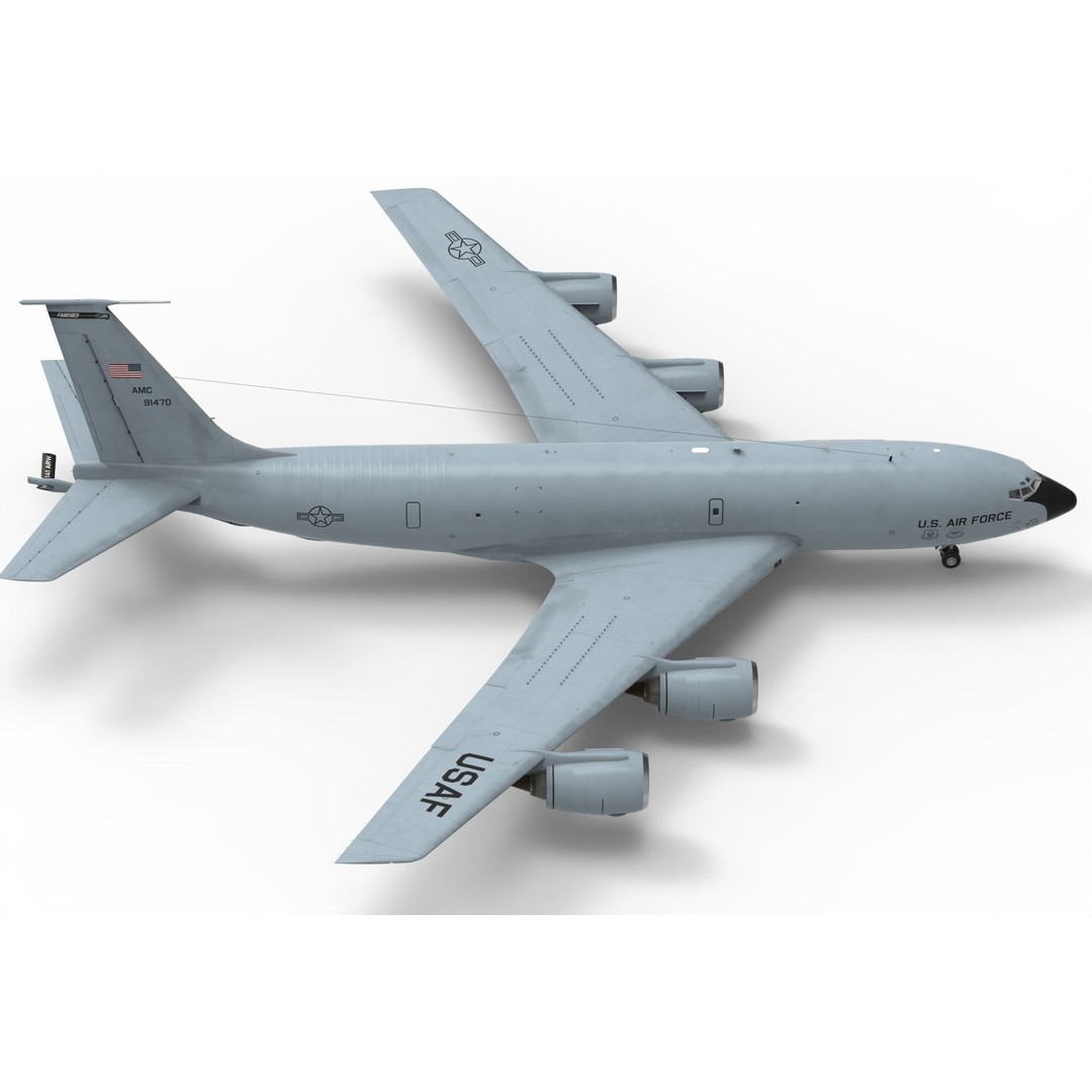Boeing KC-135 Stratotanker 3D Model – Military Aircraft, PBR Textures, FBX - View 7