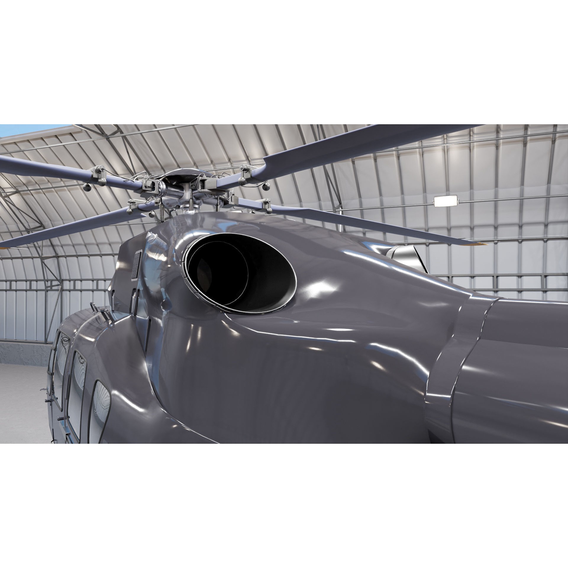 Airbus H145 - Rigged Game-Ready 3D Model - View 11