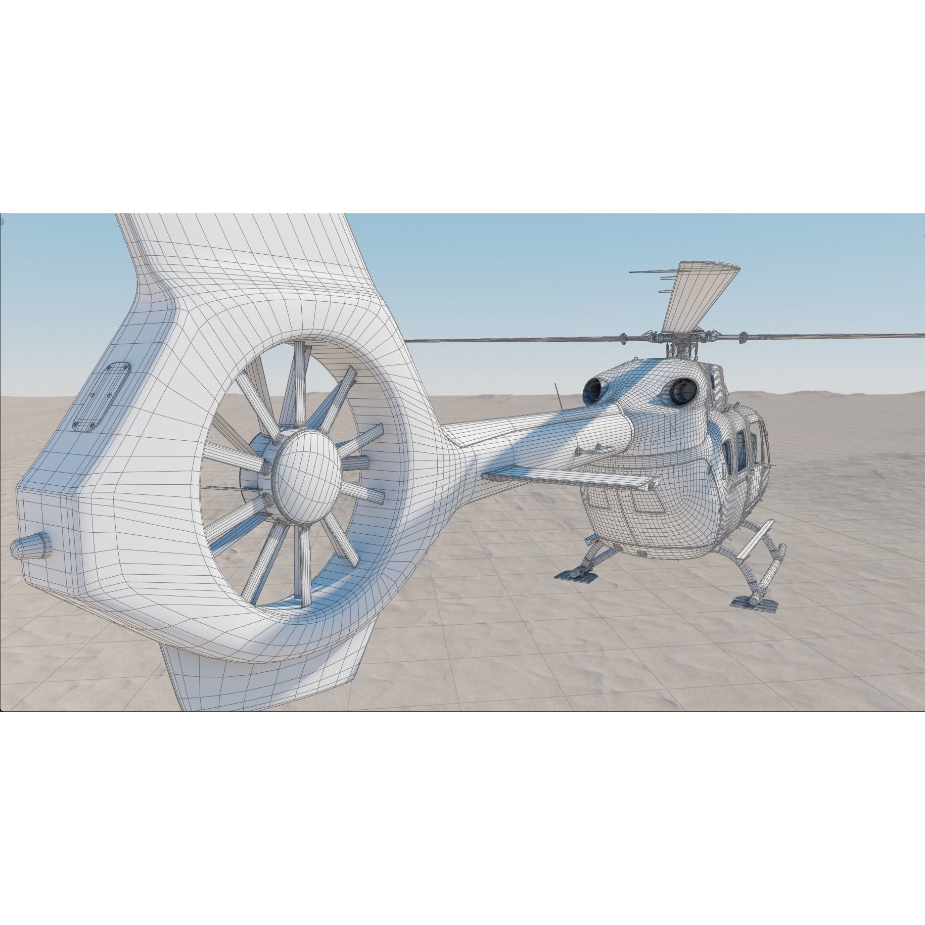Airbus H145 - Rigged Game-Ready 3D Model - View 18