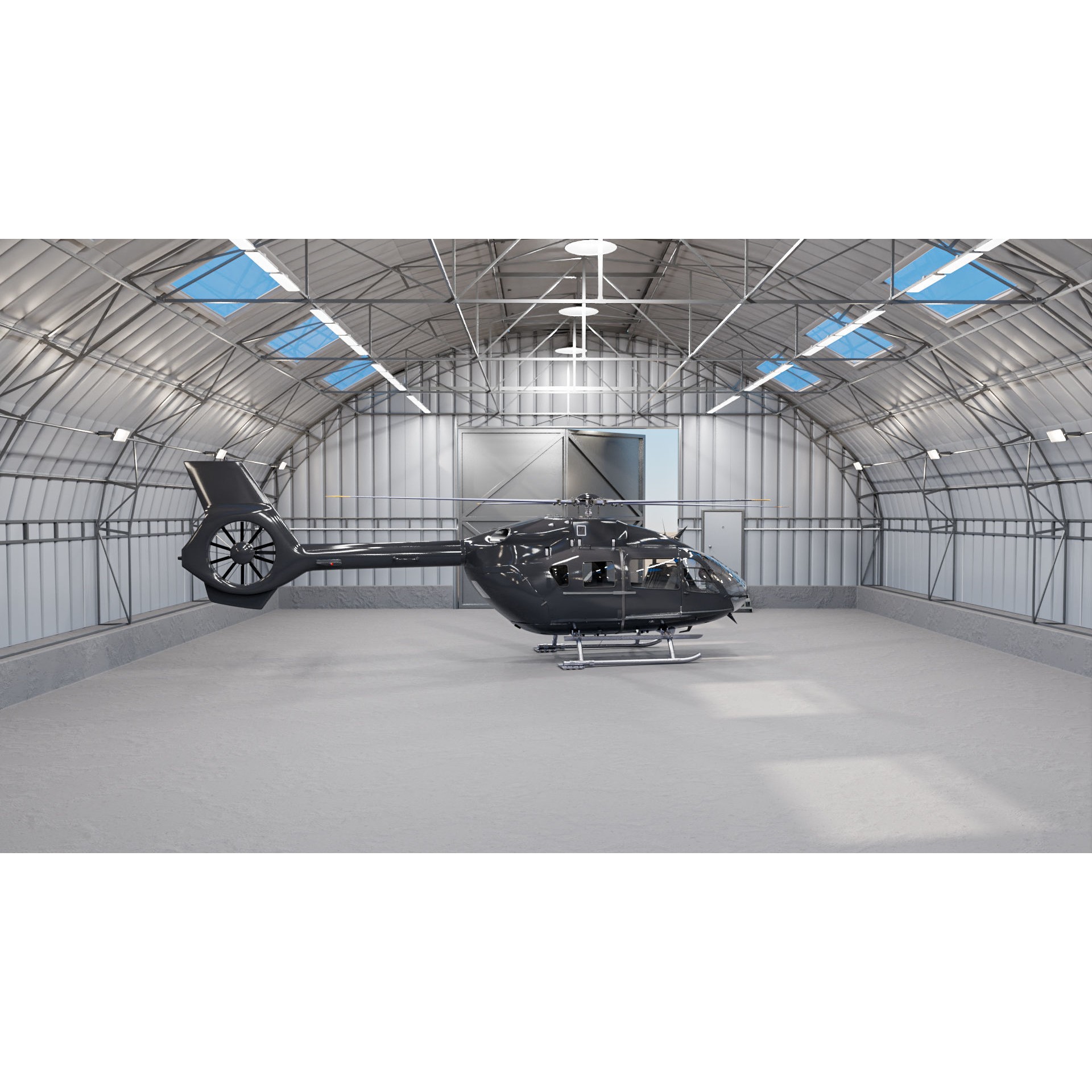 Airbus H145 - Rigged Game-Ready 3D Model - View 8