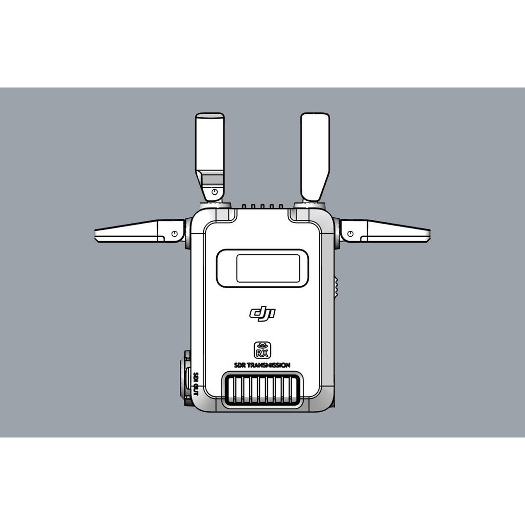 DJI SDR Transmission and Receiver 3D Model – Real-World Scale, FBX, OBJ - View 17
