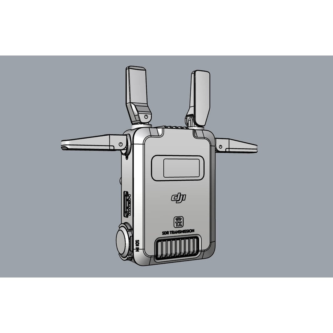 DJI SDR Transmission and Receiver 3D Model – Real-World Scale, FBX, OBJ - View 19
