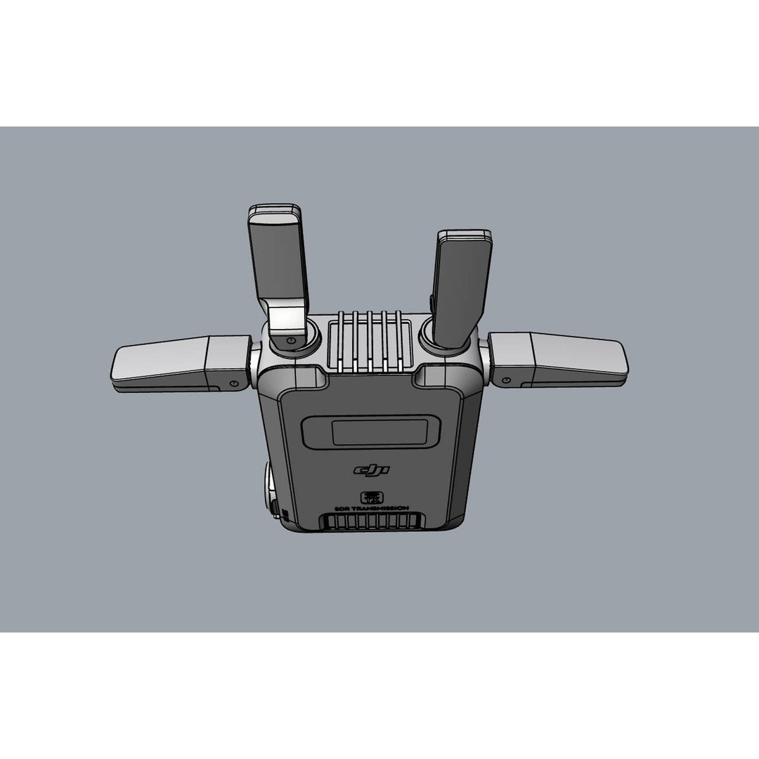 DJI SDR Transmission and Receiver 3D Model – Real-World Scale, FBX, OBJ - View 21