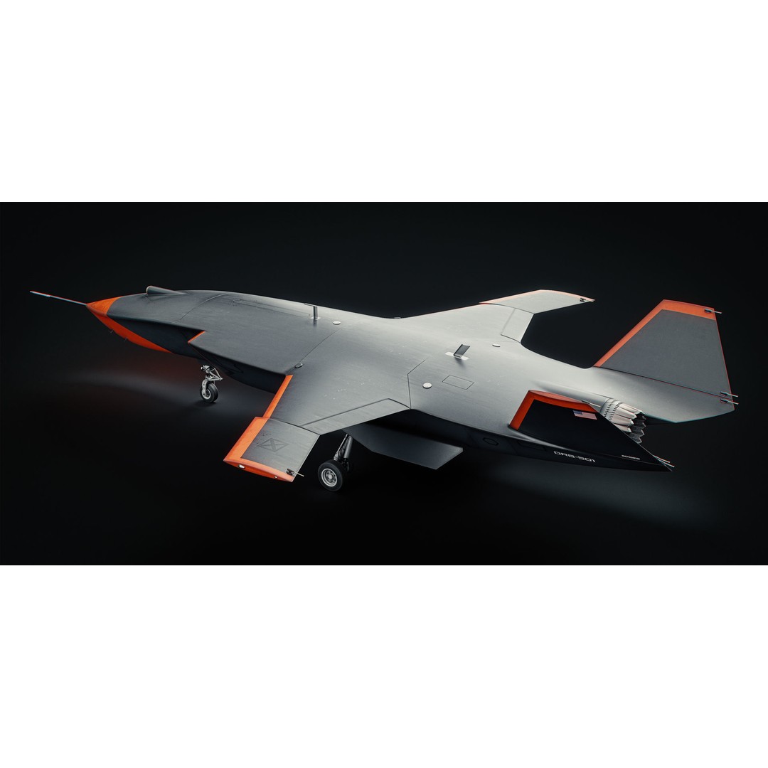 Boeing MQ-28 Ghost Bat Drone 3D Model – High Poly PBR Aircraft, FBX - View 15