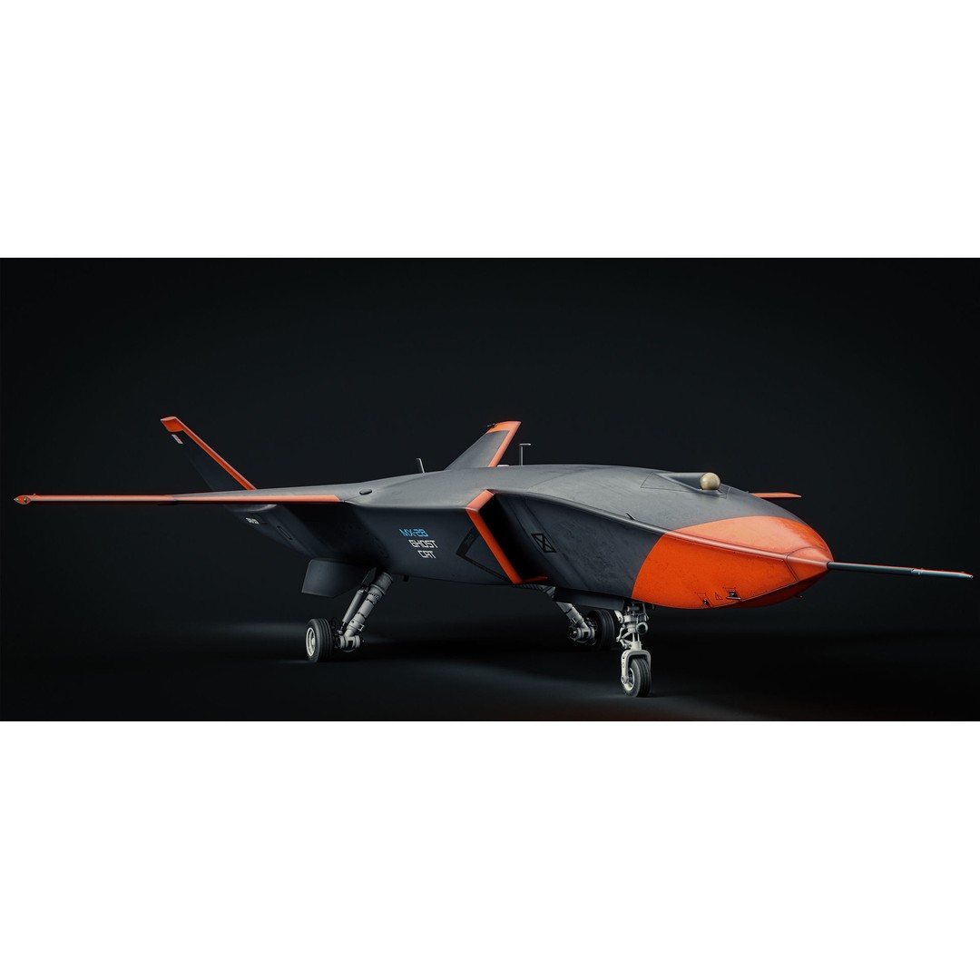 Boeing MQ-28 Ghost Bat Drone 3D Model – High Poly PBR Aircraft, FBX - View 19