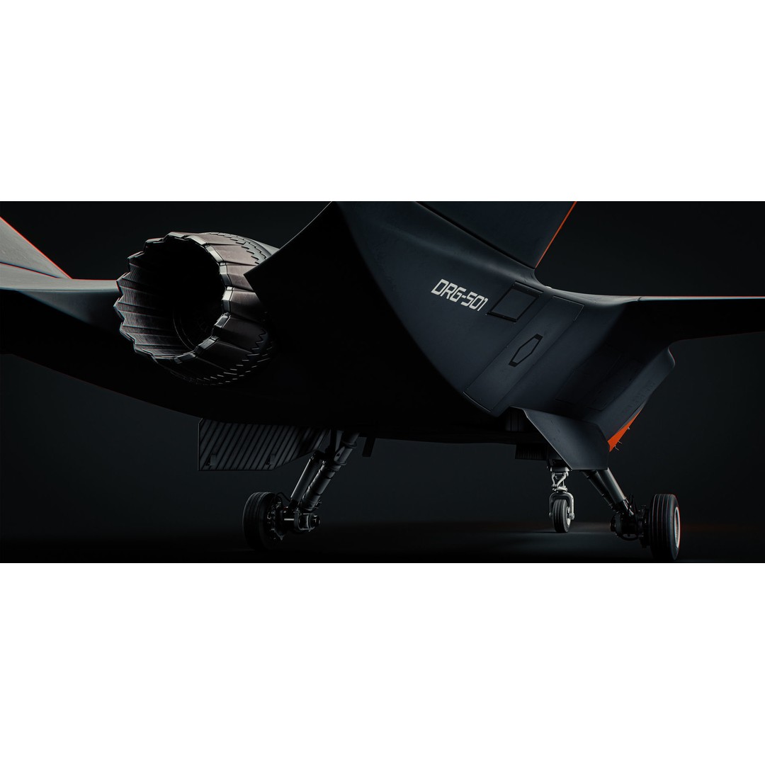 Boeing MQ-28 Ghost Bat Drone 3D Model – High Poly PBR Aircraft, FBX - View 21