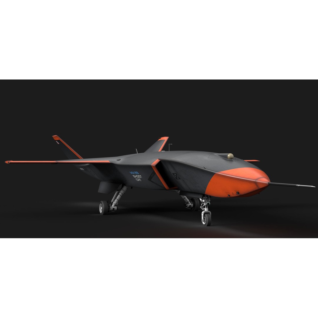 Boeing MQ-28 Ghost Bat Drone 3D Model – High Poly PBR Aircraft, FBX - View 26