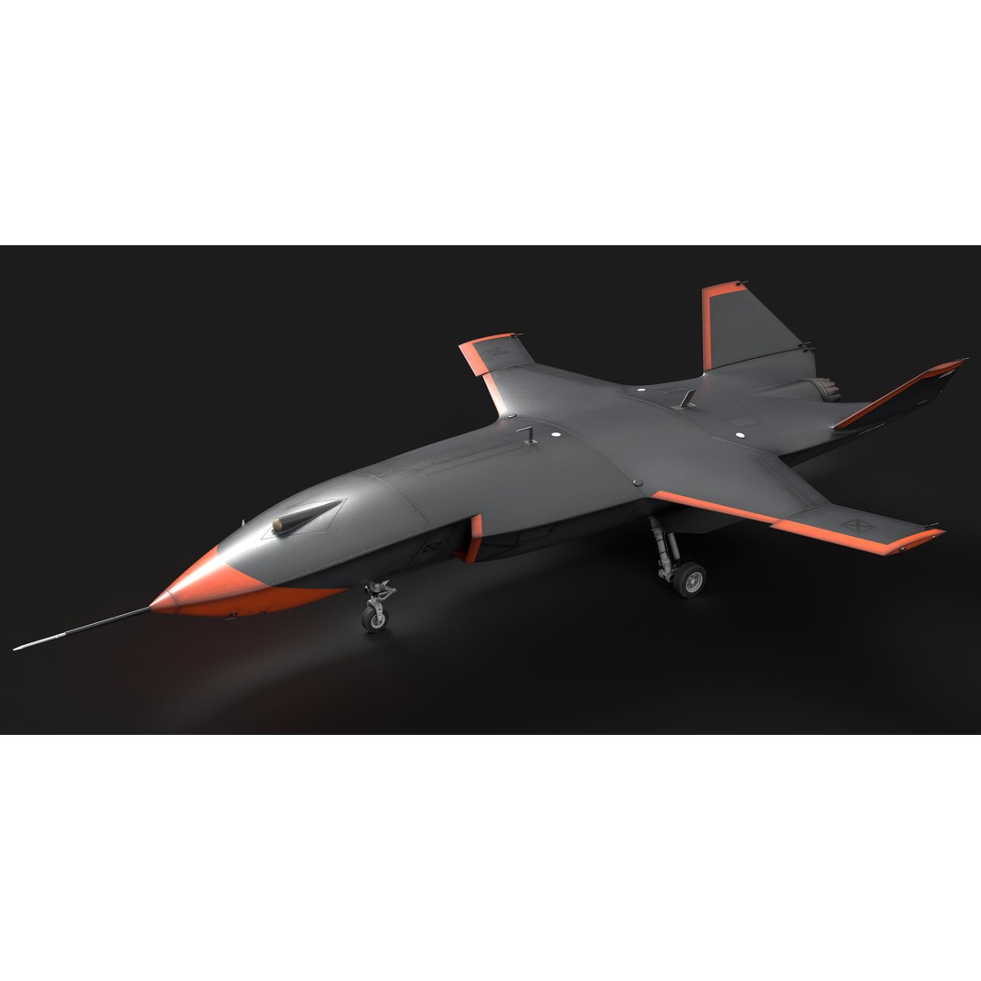 Boeing MQ-28 Ghost Bat Drone 3D Model – High Poly PBR Aircraft, FBX - View 29