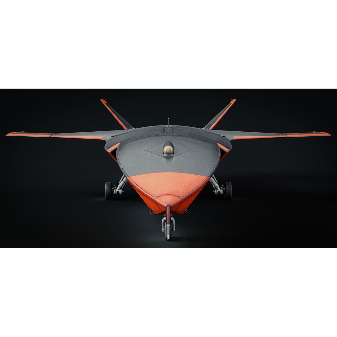 Boeing MQ-28 Ghost Bat Drone 3D Model – High Poly PBR Aircraft, FBX - View 3