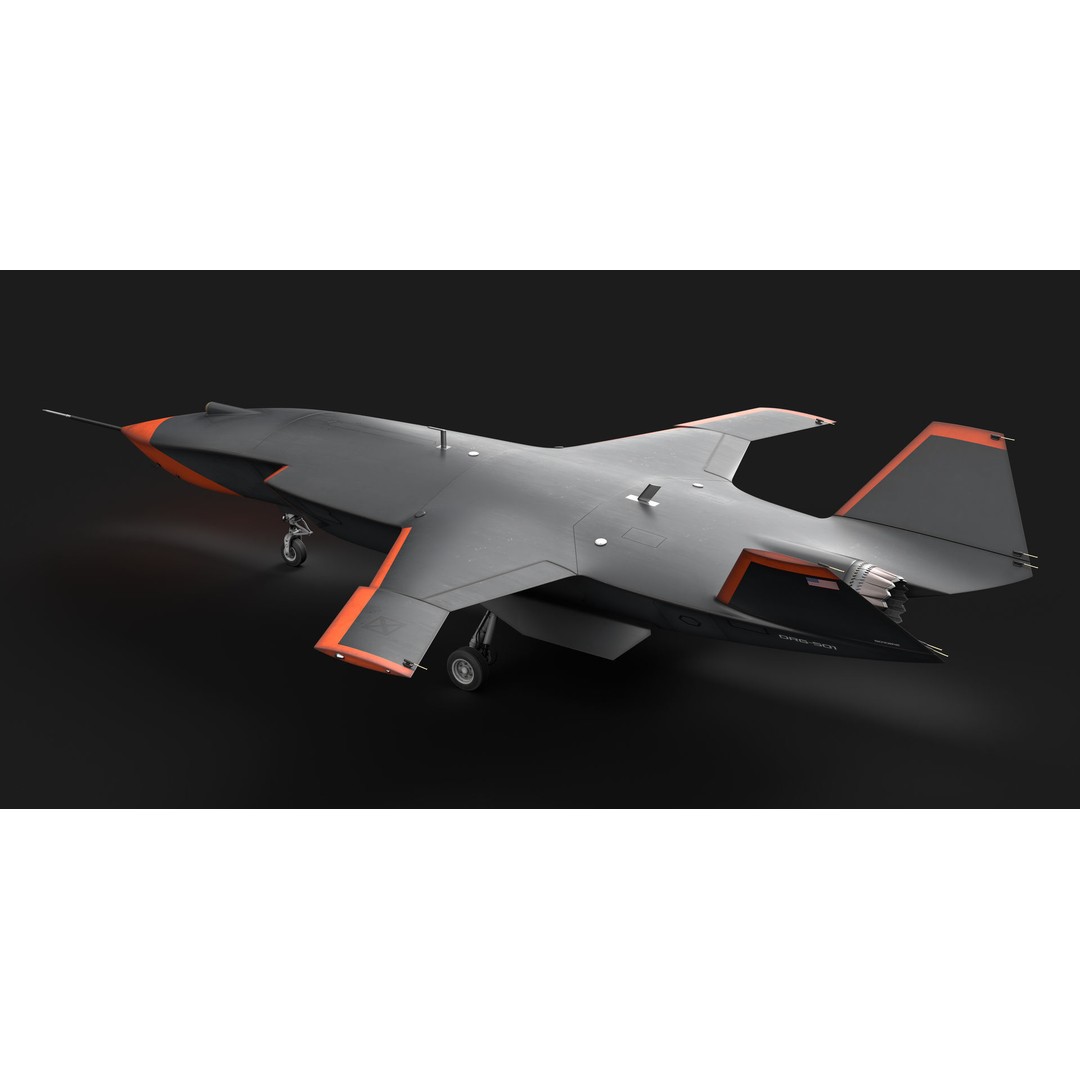Boeing MQ-28 Ghost Bat Drone 3D Model – High Poly PBR Aircraft, FBX - View 30