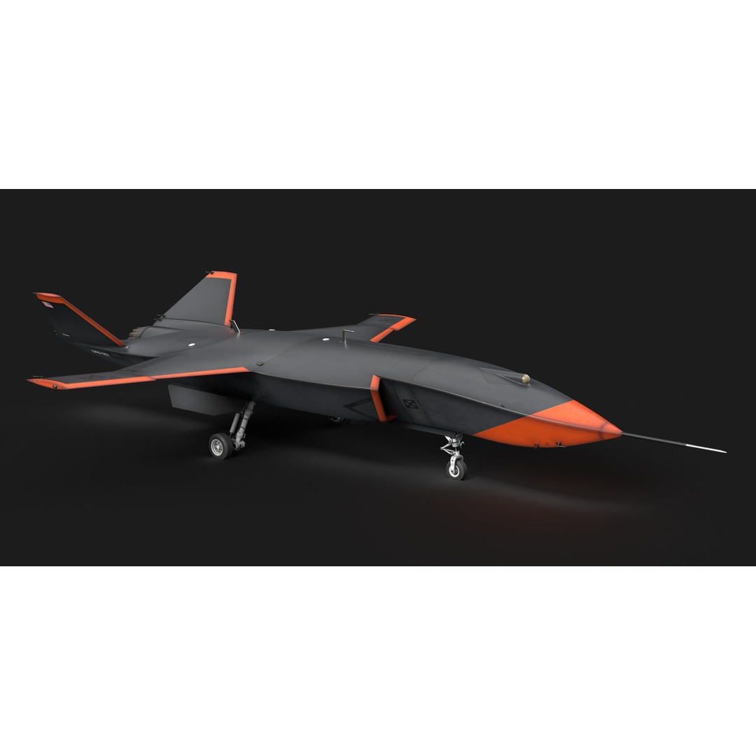 Boeing MQ-28 Ghost Bat Drone 3D Model – High Poly PBR Aircraft, FBX - View 35