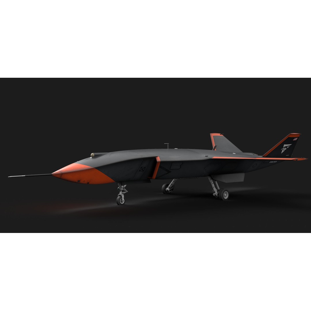 Boeing MQ-28 Ghost Bat Drone 3D Model – High Poly PBR Aircraft, FBX - View 40