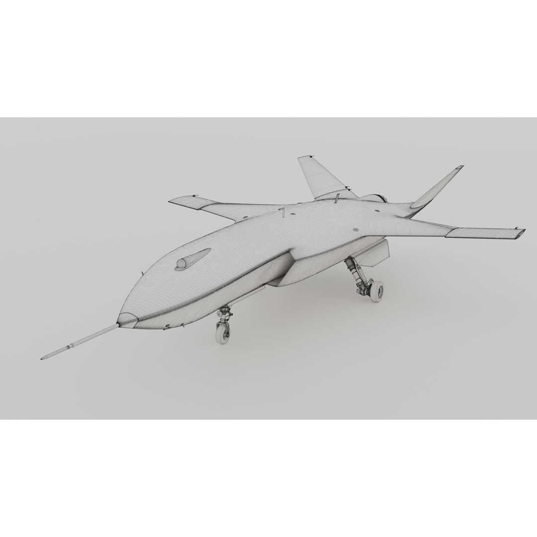 Boeing MQ-28 Ghost Bat Drone 3D Model – High Poly PBR Aircraft, FBX - View 42