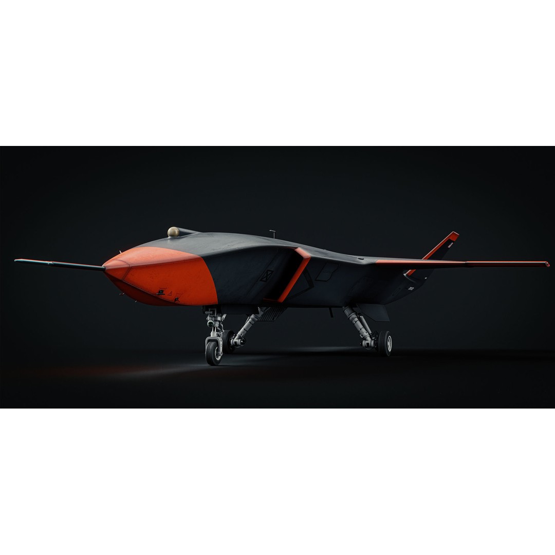 Boeing MQ-28 Ghost Bat Drone 3D Model – High Poly PBR Aircraft, FBX - View 8