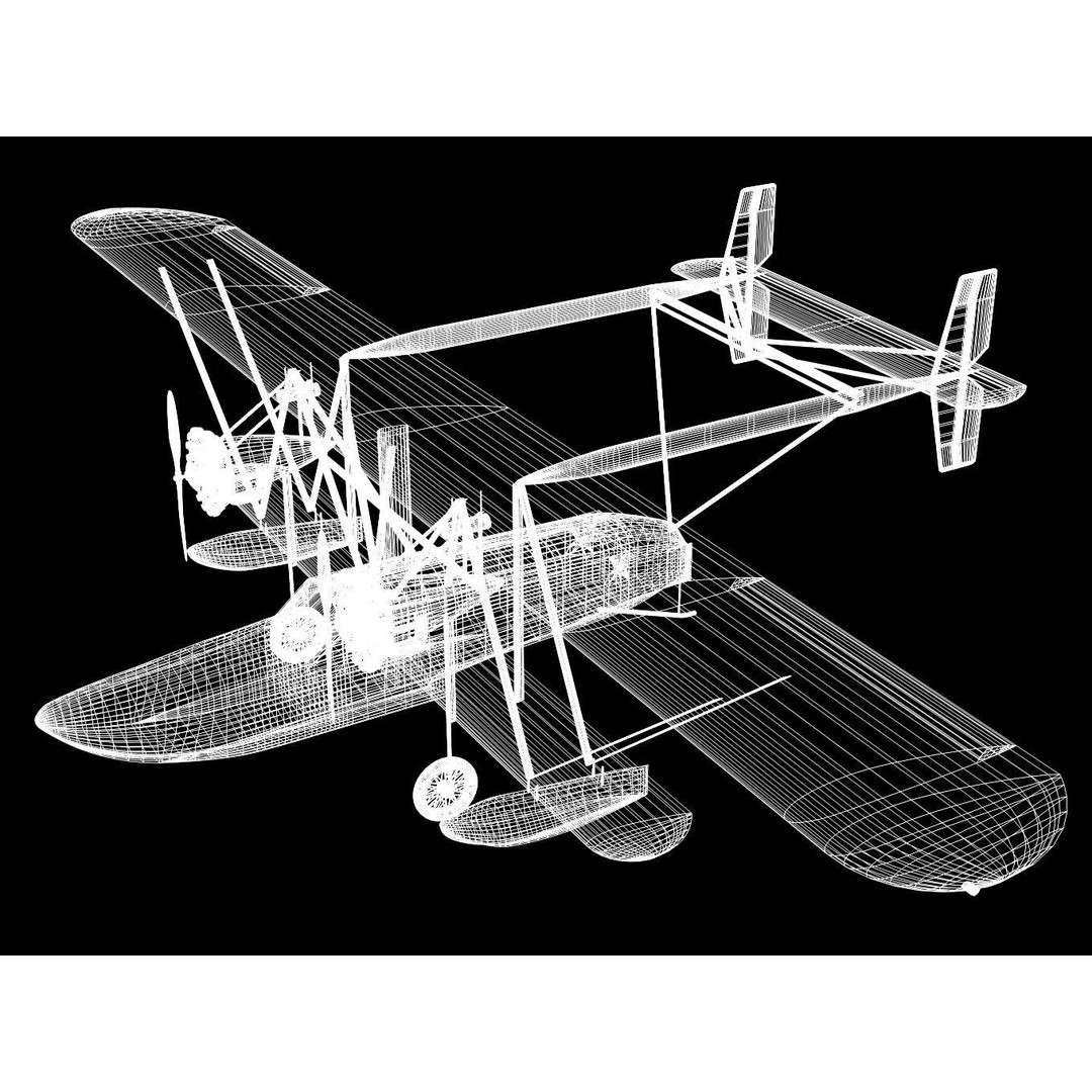 Sikorsky S-38 3D Model – Historic Amphibious Aircraft, FBX