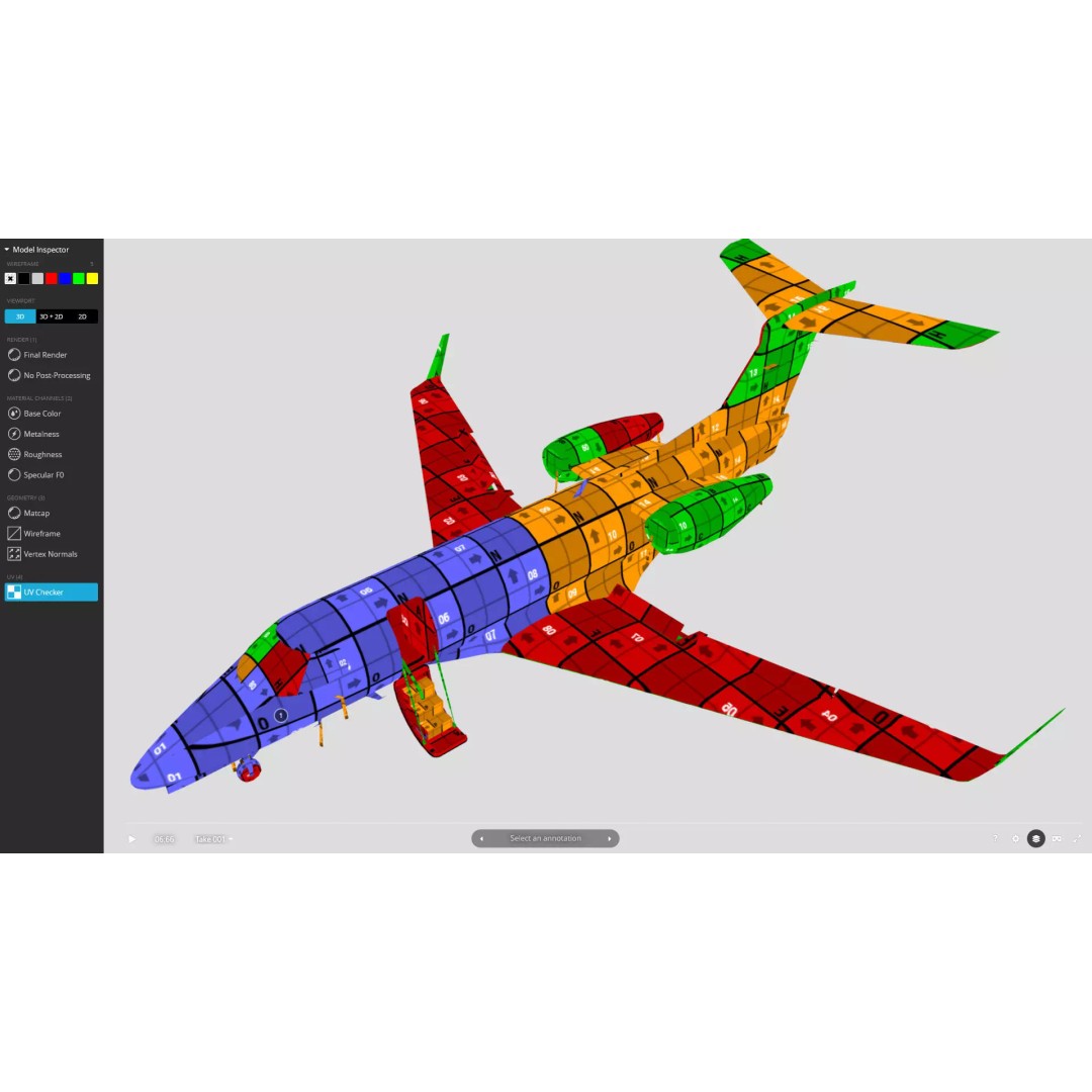 Embraer Phenom 300 3D Model – Low Poly Animated Jet, FBX, OBJ - View 13