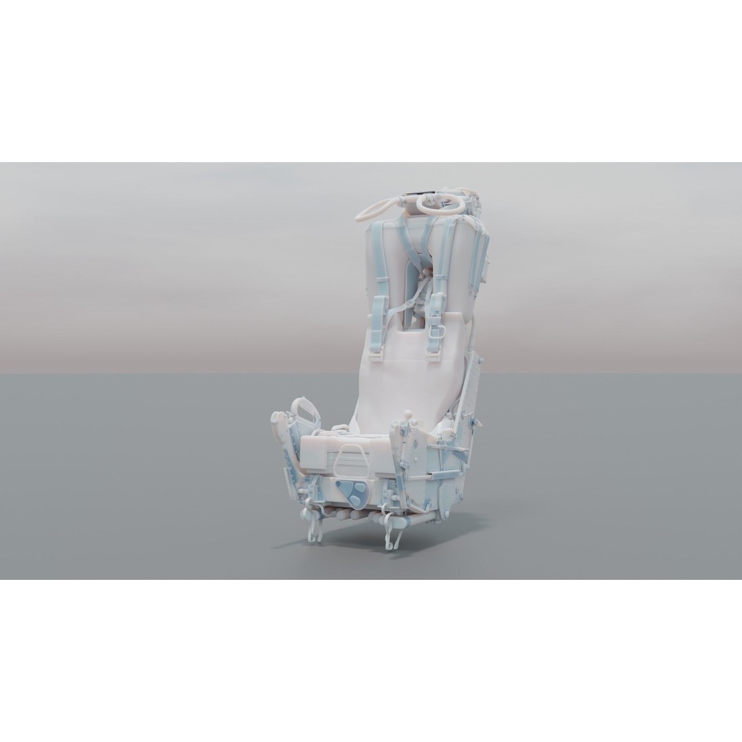 Martin Baker Mk7 Ejection Seat 3D Model – Detailed Aircraft Part, FBX/OBJ