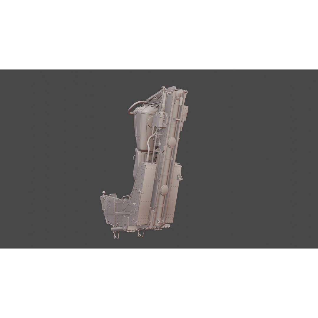 Martin Baker Mk7 Ejection Seat 3D Model – Detailed Aircraft Part, FBX/OBJ - View 11