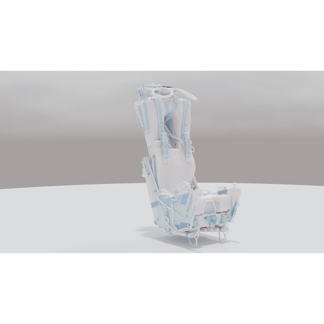 Martin Baker Mk7 Ejection Seat 3D Model – Detailed Aircraft Part, FBX/OBJ - View 16