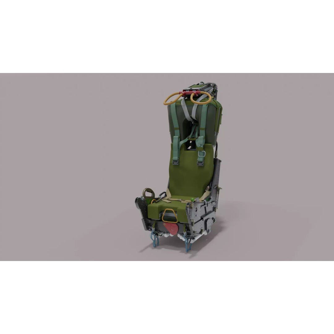 Martin Baker Mk7 Ejection Seat 3D Model – Detailed Aircraft Part, FBX/OBJ - View 2