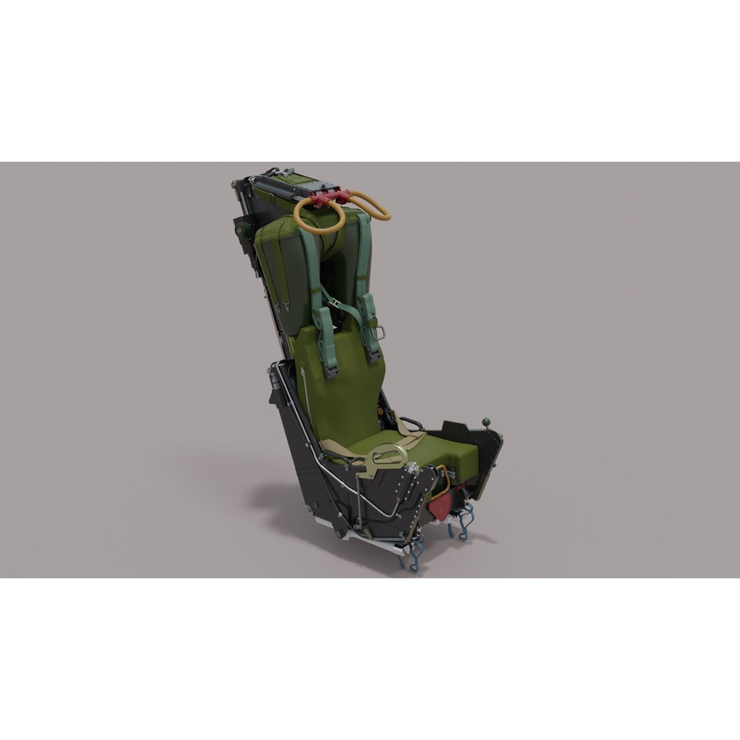 Martin Baker Mk7 Ejection Seat 3D Model – Detailed Aircraft Part, FBX/OBJ - View 5