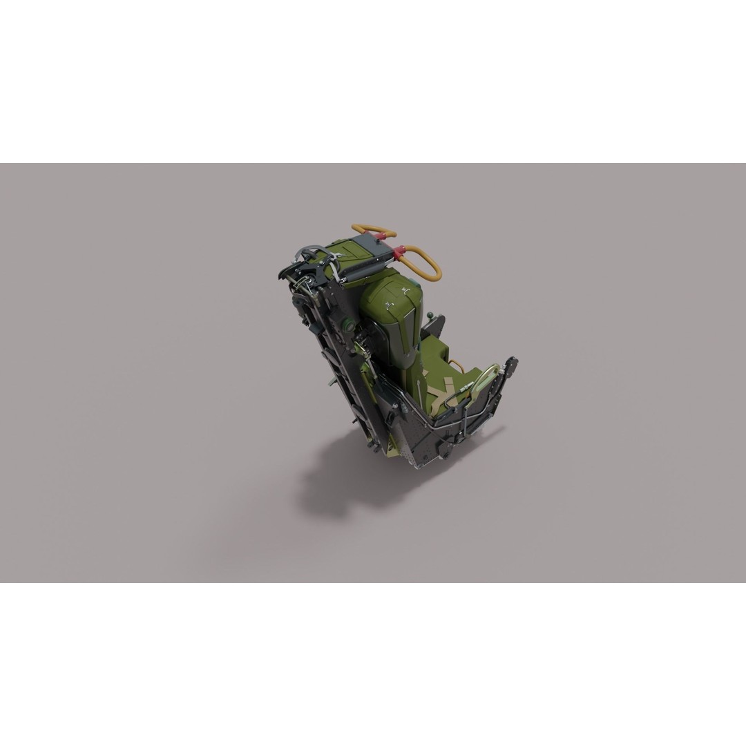 Martin Baker Mk7 Ejection Seat 3D Model – Detailed Aircraft Part, FBX/OBJ - View 6