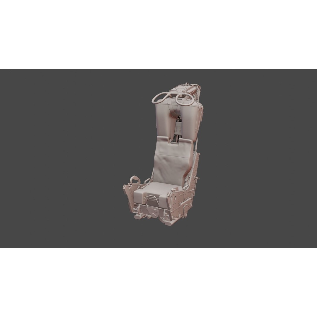 Martin Baker Mk7 Ejection Seat 3D Model – Detailed Aircraft Part, FBX/OBJ - View 9