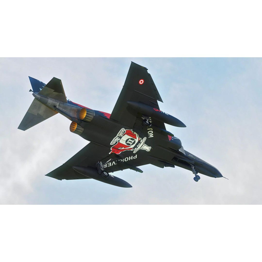 F4 Phantom 2 3D Model – Fully Rigged Low-Poly Game Asset, Blender - View 13
