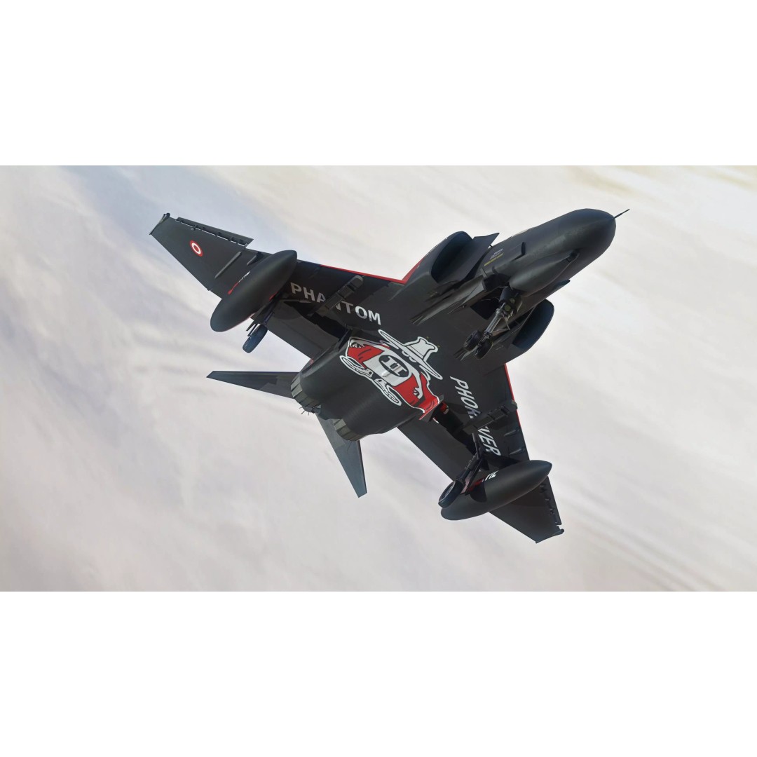F4 Phantom 2 3D Model – Fully Rigged Low-Poly Game Asset, Blender - View 16