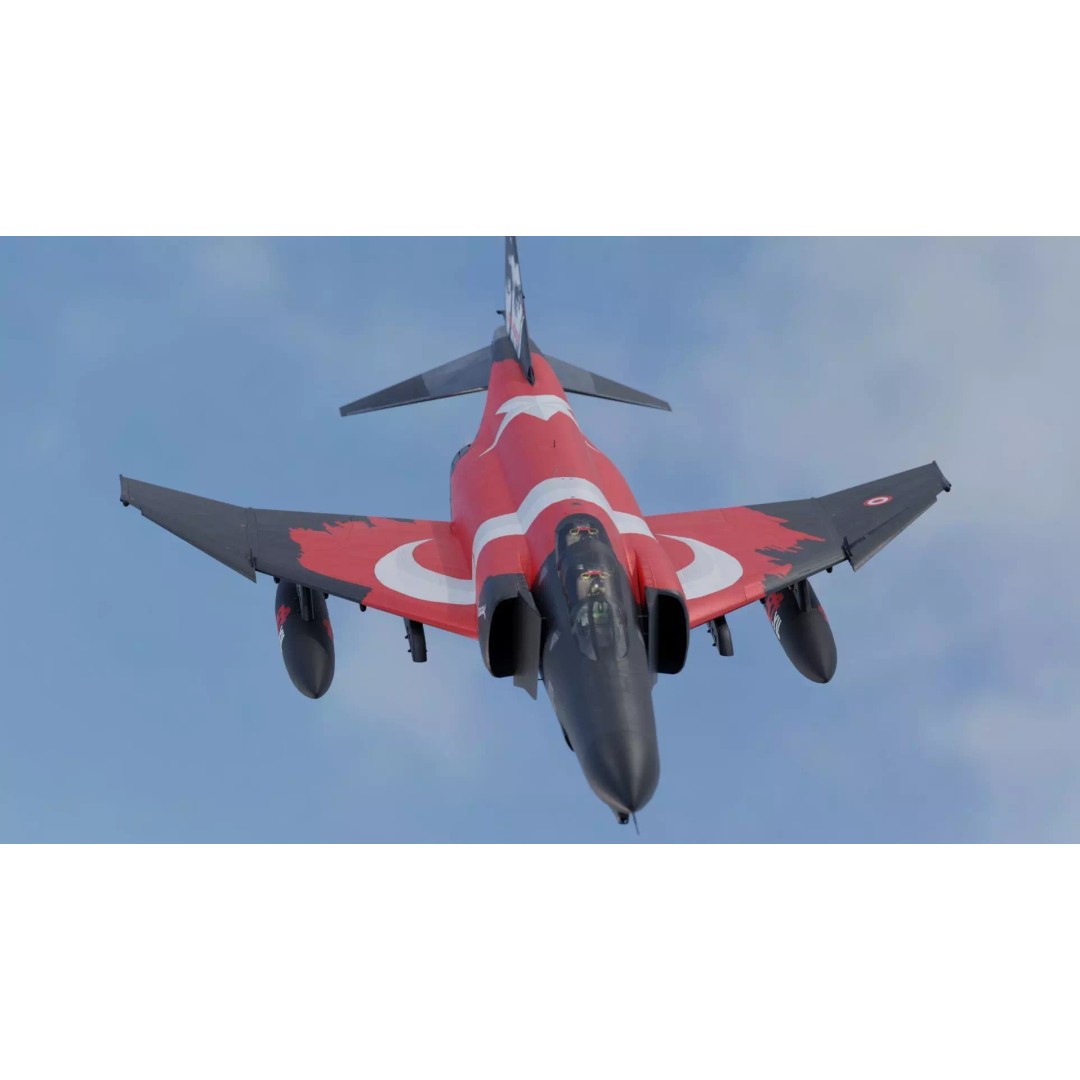 F4 Phantom 2 3D Model – Fully Rigged Low-Poly Game Asset, Blender - View 2