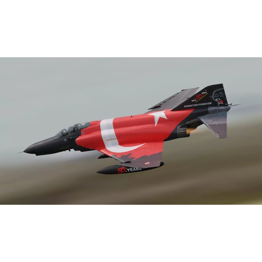 F4 Phantom 2 3D Model – Fully Rigged Low-Poly Game Asset, Blender - View 4