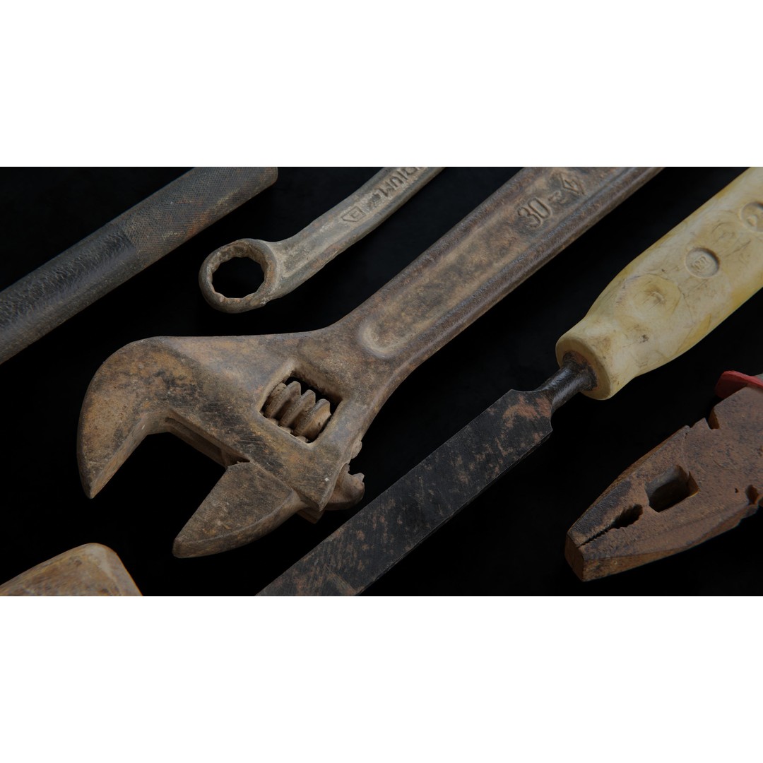 USCANS Tools Set 2 3D Model – Low Poly Scanned Tools, FBX, OBJ - View 6
