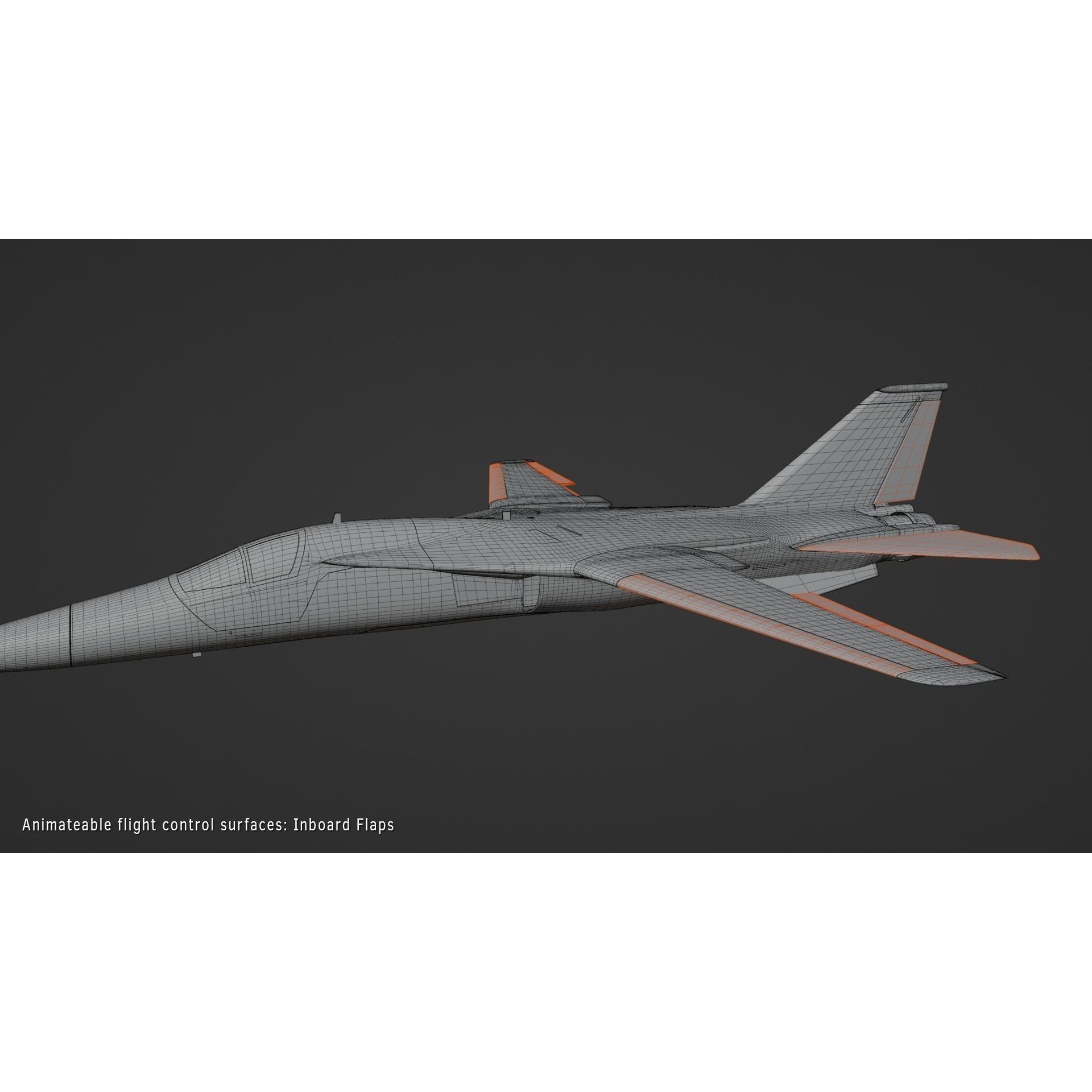 General Dynamics F-111 Aardvark - Game-Ready 3D Model - View 10