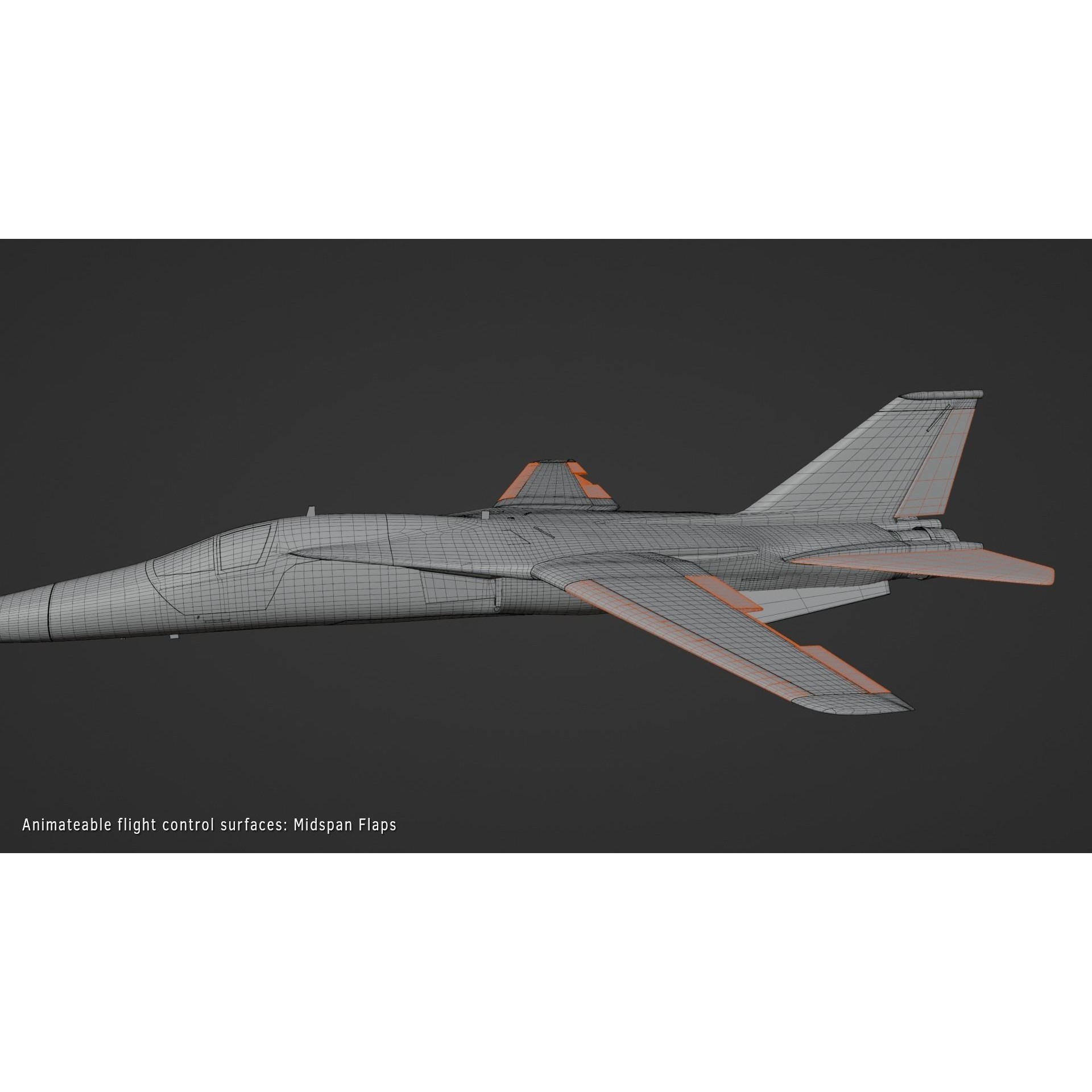 General Dynamics F-111 Aardvark - Game-Ready 3D Model - View 11