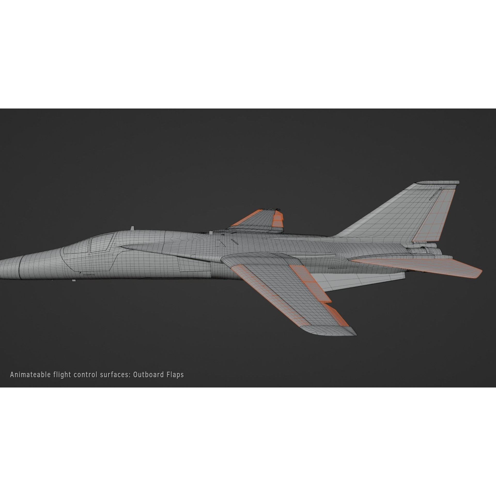 General Dynamics F-111 Aardvark - Game-Ready 3D Model - View 12
